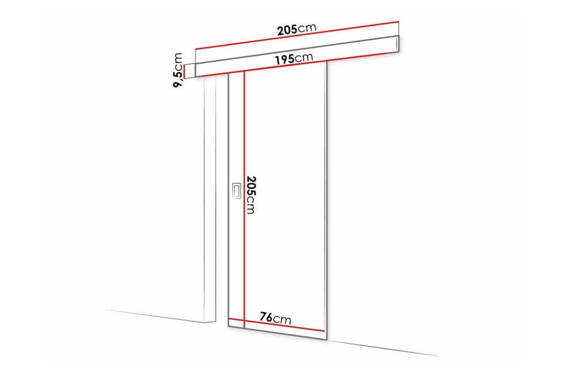 Clonmore Skjutdörr - Grafitgrå - Hus & renovering - Bygg - Dörrar & Portar - Skjutdörrar