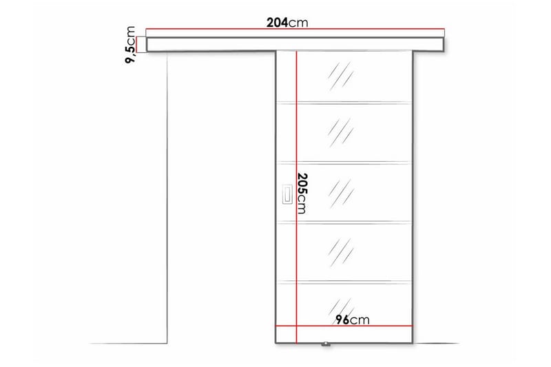 Clonmore Skjutdörr - Svart - Hus & renovering - Bygg - Dörrar & Portar - Skjutdörrar