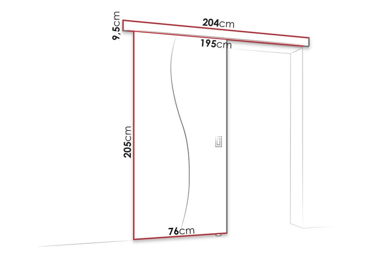Clonmore Skjutdörr - Vit - Hus & renovering - Bygg - Dörrar & Portar - Skjutdörrar