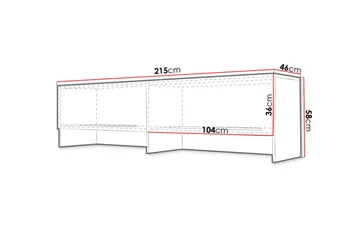 Concept Pro Förvaringsskåp 215x46x58 cm - Förvaring - Skåp - Förvaringsskåp