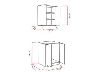 Decorotika Förvaring Tvättstuga - Vit - Hus & renovering - Kök & bad - Badrum - Badrumsmöbler & badrumsinredning - Spegelskåp badrum