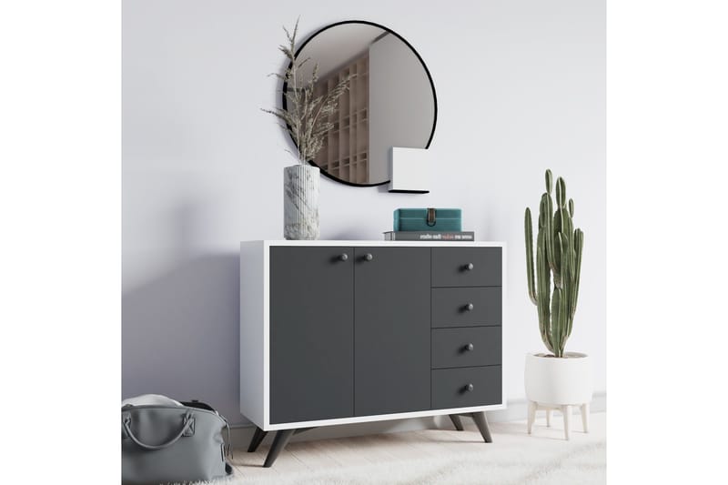 Desgrar Förvaringsskåp 100x82 cm - Vit - Förvaring - Skåp - Förvaringsskåp