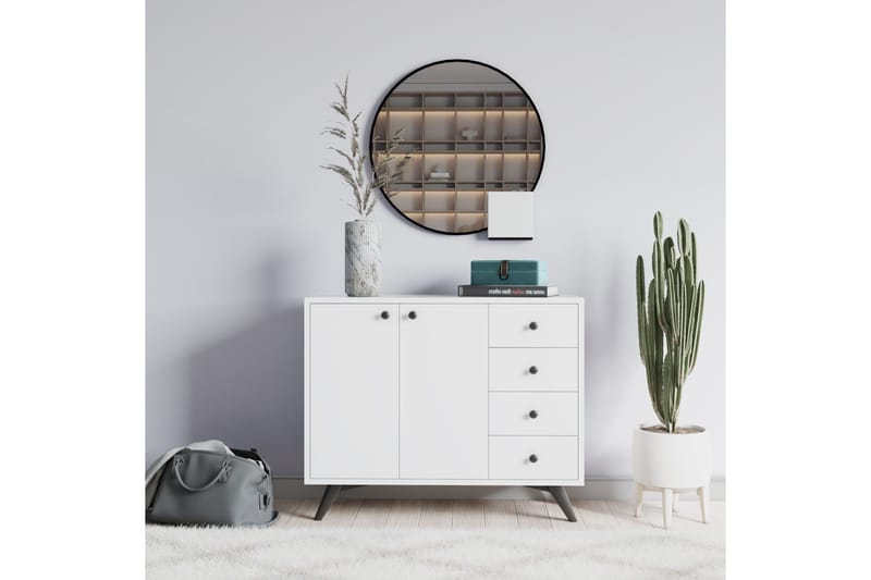 Desgrar Förvaringsskåp 100x82 cm - Vit - Förvaring - Skåp - Förvaringsskåp