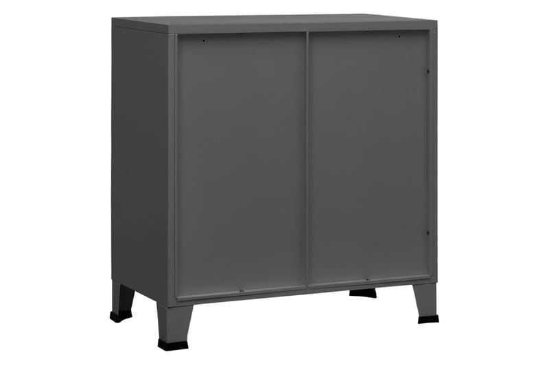 Dokumentskåp industriell antracit 75x40x80 cm stål - Grå - Förvaring - Skåp - Förvaringsskåp