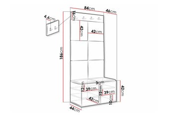 Dunvegan Highboard Black - Förvaring - Skåp - Förvaringsskåp