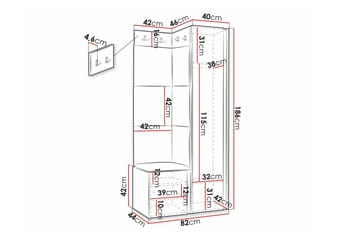 Dunvegan Highboard Black - Förvaring - Skåp - Förvaringsskåp