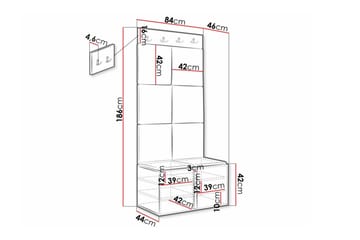 Dunvegan Highboard Black - Förvaring - Skåp - Förvaringsskåp