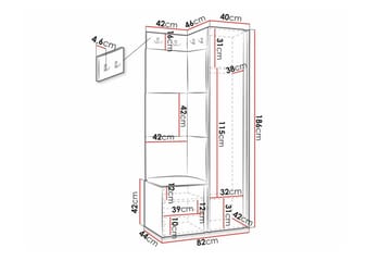 Dunvegan Highboard Black - Förvaring - Skåp - Förvaringsskåp