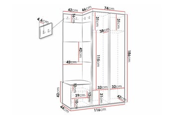 Dunvegan Highboard Black - Förvaring - Skåp - Förvaringsskåp