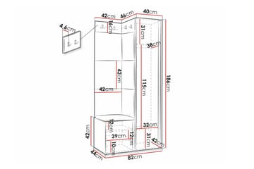 Dunvegan Highboard Black - Förvaring - Skåp - Förvaringsskåp