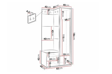 Dunvegan Highboard Black - Förvaring - Skåp - Förvaringsskåp