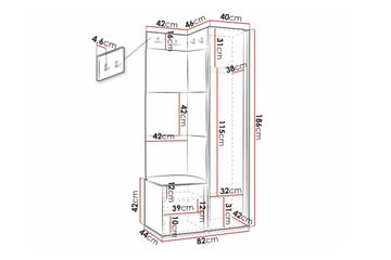 Dunvegan Highboard Black - Förvaring - Skåp - Förvaringsskåp