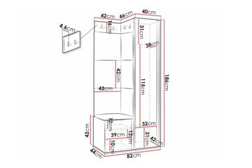 Dunvegan Highboard Black - Förvaring - Skåp - Förvaringsskåp