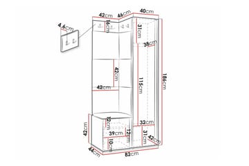 Dunvegan Highboard Black - Förvaring - Skåp - Förvaringsskåp