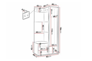 Dunvegan Highboard Black - Förvaring - Skåp - Förvaringsskåp