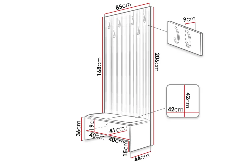 Dunvegan Highboard Black - Förvaring - Skåp - Förvaringsskåp