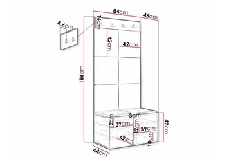 Dunvegan Highboard Black - Förvaring - Skåp - Förvaringsskåp