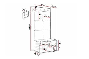 Dunvegan Highboard Black - Förvaring - Skåp - Förvaringsskåp