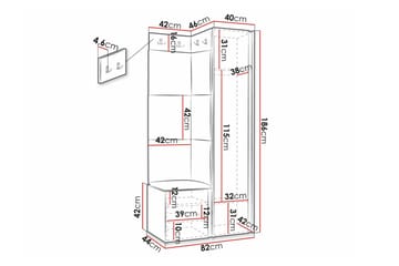 Dunvegan Highboard Black - Förvaring - Skåp - Förvaringsskåp