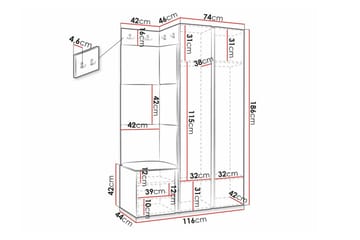 Dunvegan Highboard Black - Förvaring - Skåp - Förvaringsskåp