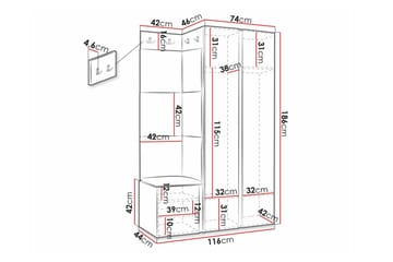Dunvegan Highboard Black - Förvaring - Skåp - Förvaringsskåp