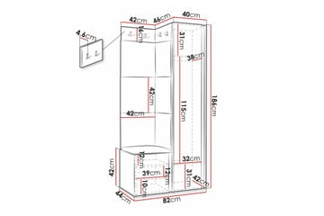 Dunvegan Highboard Black - Förvaring - Skåp - Förvaringsskåp