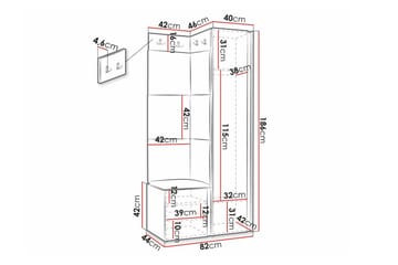 Dunvegan Highboard Black - Förvaring - Skåp - Förvaringsskåp