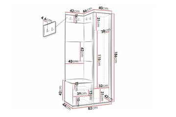 Dunvegan Highboard Black - Förvaring - Skåp - Förvaringsskåp