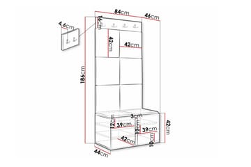 Dunvegan Highboard Black - Förvaring - Skåp - Förvaringsskåp