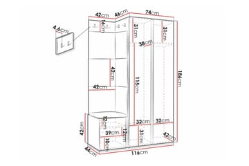 Dunvegan Highboard Black - Förvaring - Skåp - Förvaringsskåp