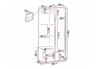 Dunvegan Highboard Black - Förvaring - Skåp - Förvaringsskåp