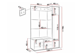 Dunvegan Highboard Black - Förvaring - Skåp - Förvaringsskåp
