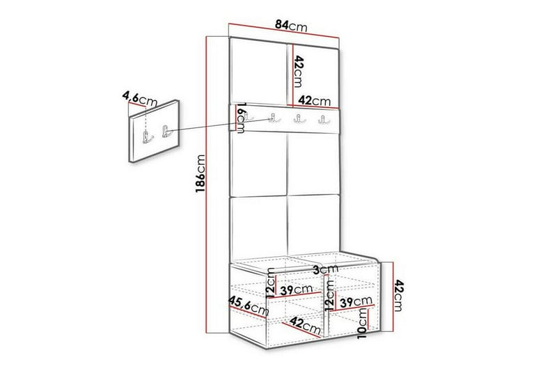 Dunvegan Highboard - Brun - Förvaring - Skåp - Förvaringsskåp