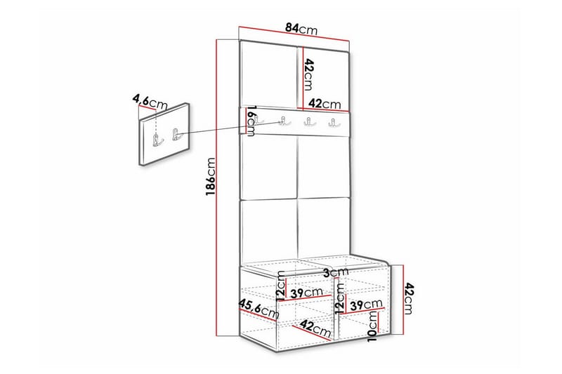 Dunvegan Highboard - Brun - Förvaring - Skåp - Förvaringsskåp