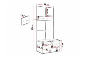 Dunvegan Highboard - Brun - Förvaring - Skåp - Förvaringsskåp