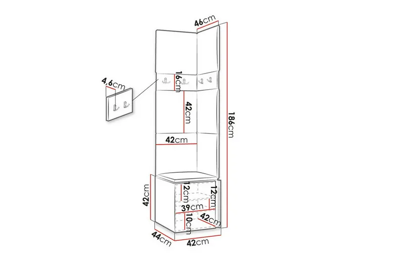 Dunvegan Highboard Graphite - Förvaring - Skåp - Förvaringsskåp