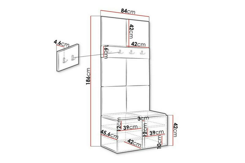 Dunvegan Highboard Graphite - Förvaring - Skåp - Förvaringsskåp