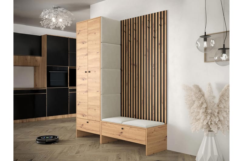 Dunvegan Highboard - Ljusbrun - Förvaring - Skåp - Förvaringsskåp