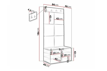 Dunvegan Highboard - Svart - Förvaring - Skåp - Förvaringsskåp
