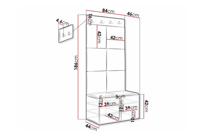 Dunvegan Highboard - Svart - Förvaring - Skåp - Förvaringsskåp