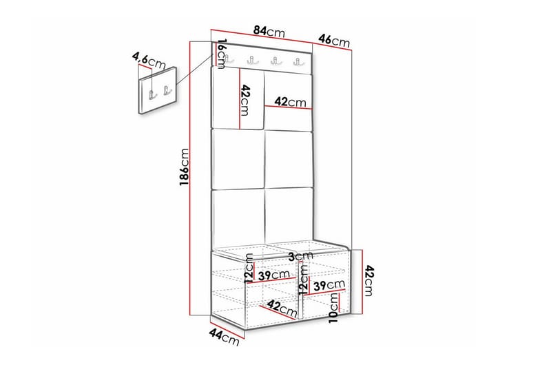 Dunvegan Highboard - Svart - Förvaring - Skåp - Förvaringsskåp