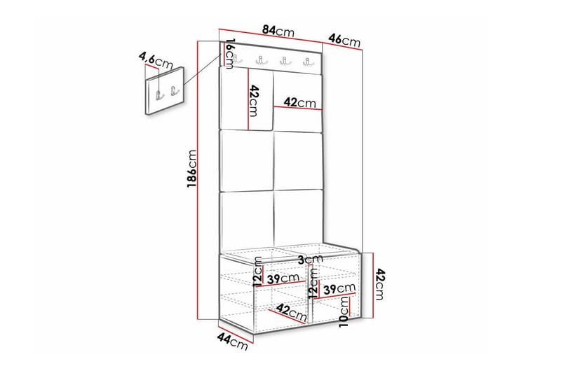 Dunvegan Highboard - Svart - Förvaring - Skåp - Förvaringsskåp