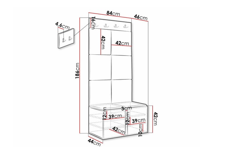 Dunvegan Highboard - Svart - Förvaring - Skåp - Förvaringsskåp