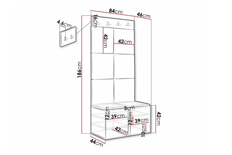 Dunvegan Highboard - Svart - Förvaring - Skåp - Förvaringsskåp