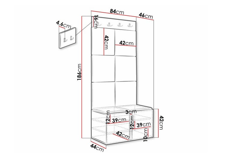 Dunvegan Highboard - Svart - Förvaring - Skåp - Förvaringsskåp