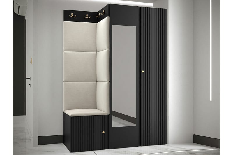 Dunvegan Highboard - Svart - Förvaring - Skåp - Förvaringsskåp