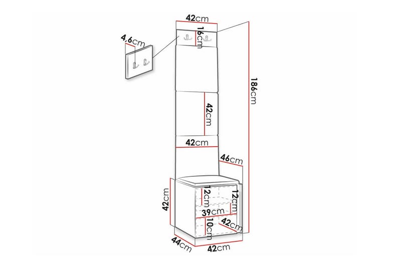 Dunvegan Highboard - Svart - Förvaring - Skåp - Förvaringsskåp