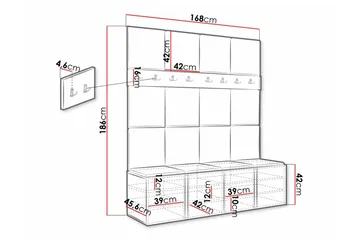 Dunvegan Highboard - Vit - Förvaring - Skåp - Förvaringsskåp