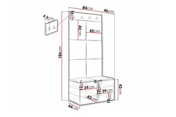 Dunvegan Highboard - Vit - Förvaring - Skåp - Förvaringsskåp