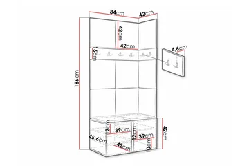 Dunvegan Highboard - Vit - Förvaring - Skåp - Förvaringsskåp